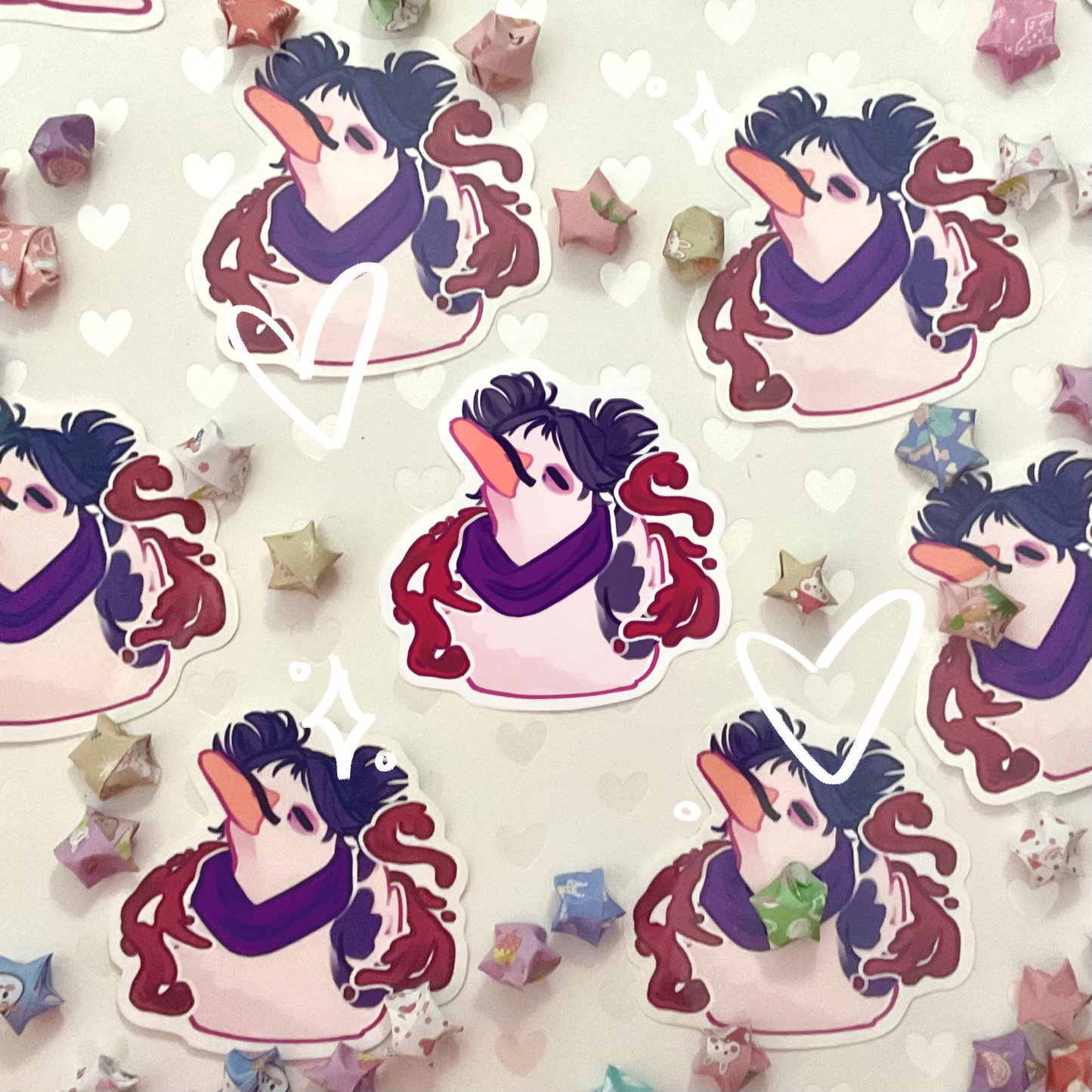 Jujutsu Quacksen Duck Stickers