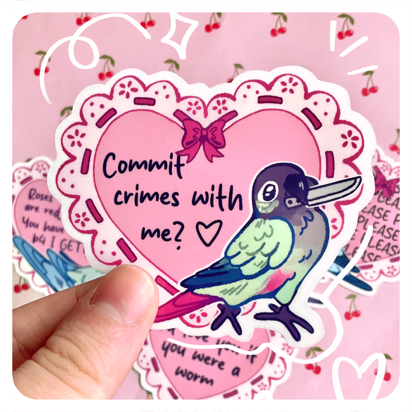 Valentines Card Stickers