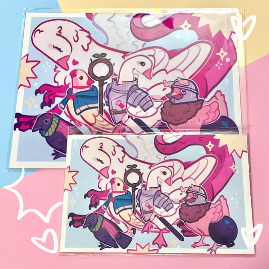 Dungeon Birdies Print