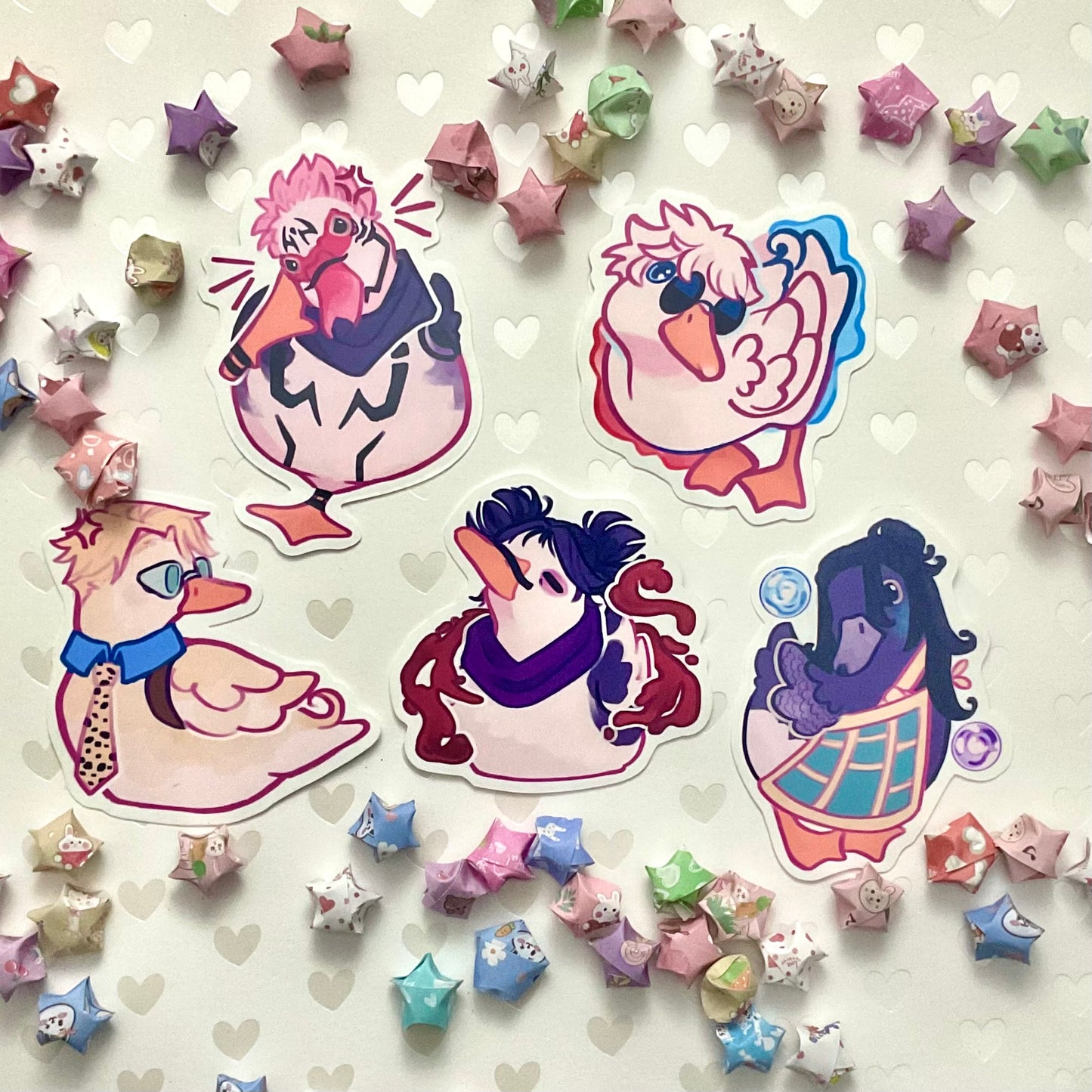 Jujutsu Quacksen Duck Stickers