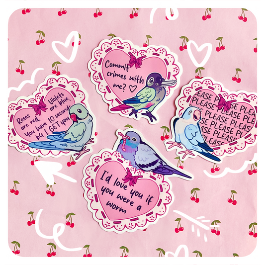 Valentines Card Stickers