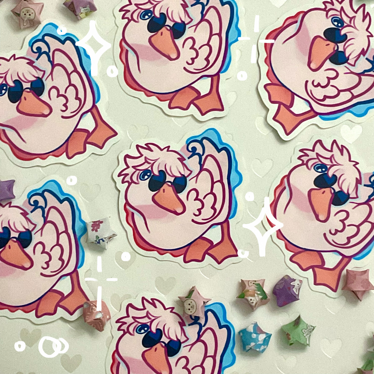 Jujutsu Quacksen Duck Stickers