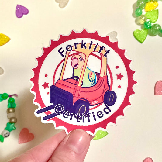 Forklift Certified Sticker