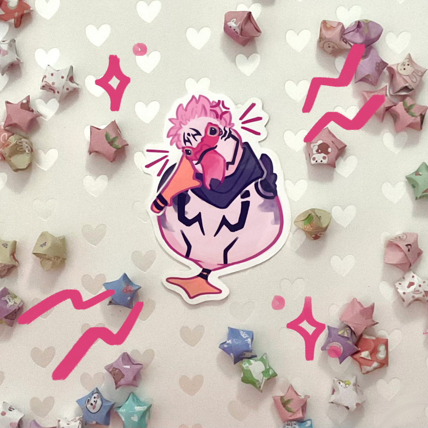 Jujutsu Quacksen Duck Stickers