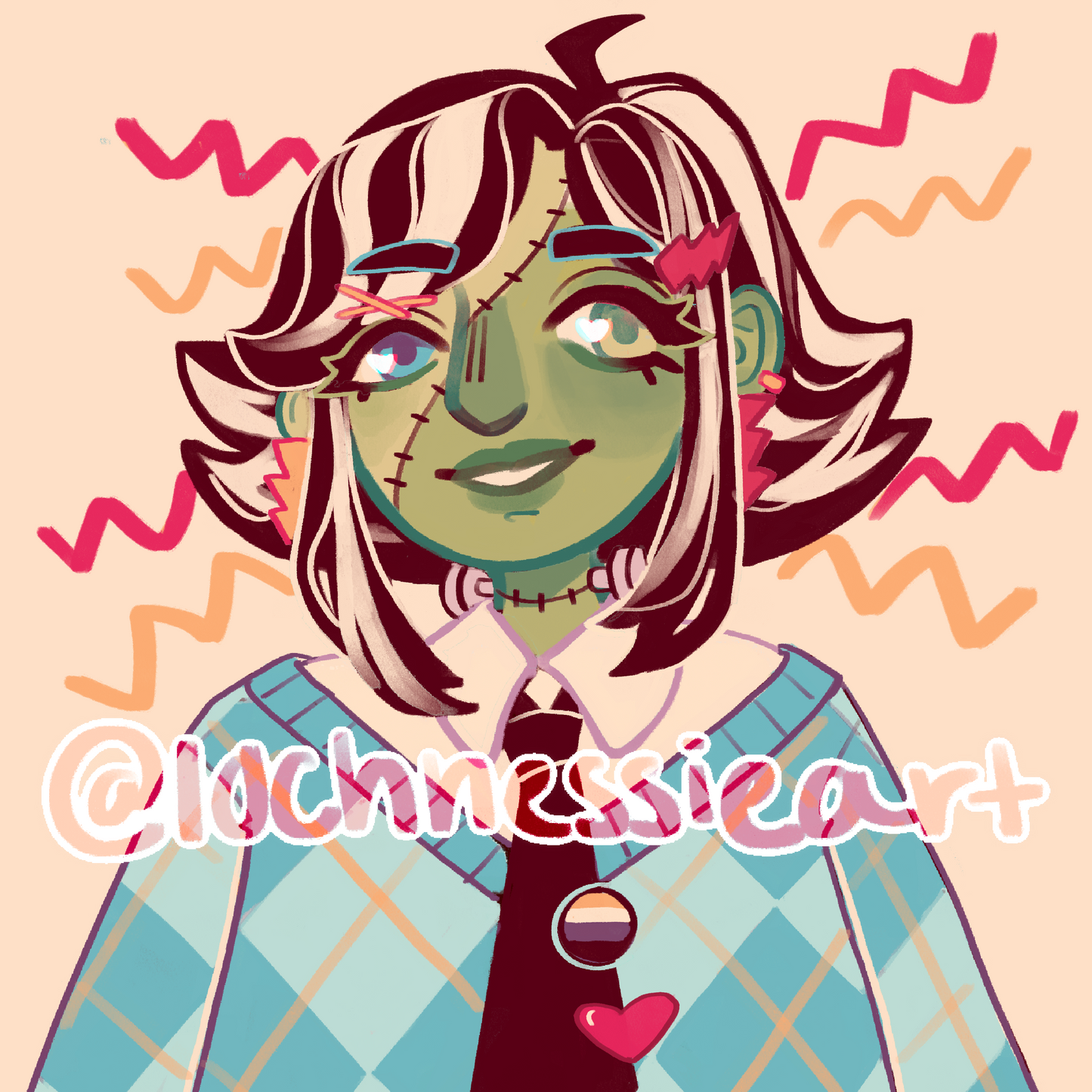 Monster Girls Square Prints