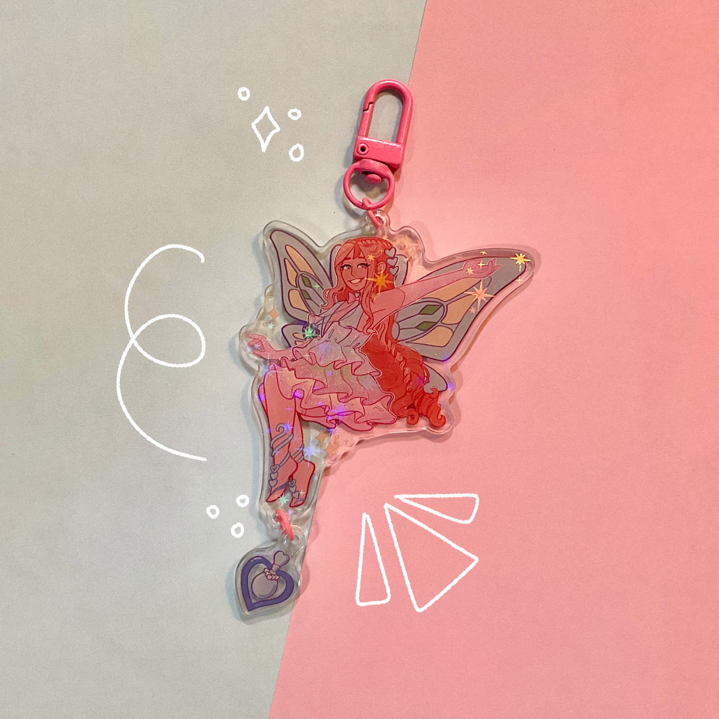 Fairy Girls Holo Charms