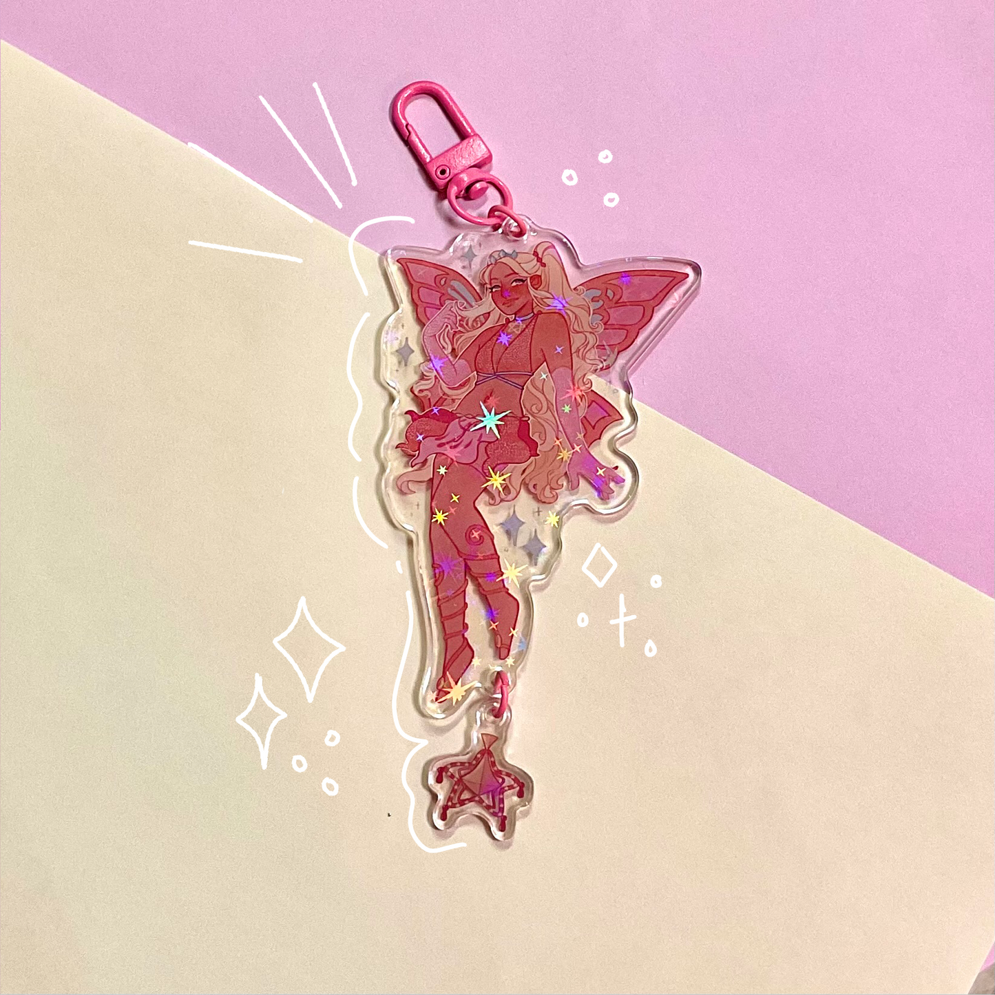 Fairy Girls Holo Charms
