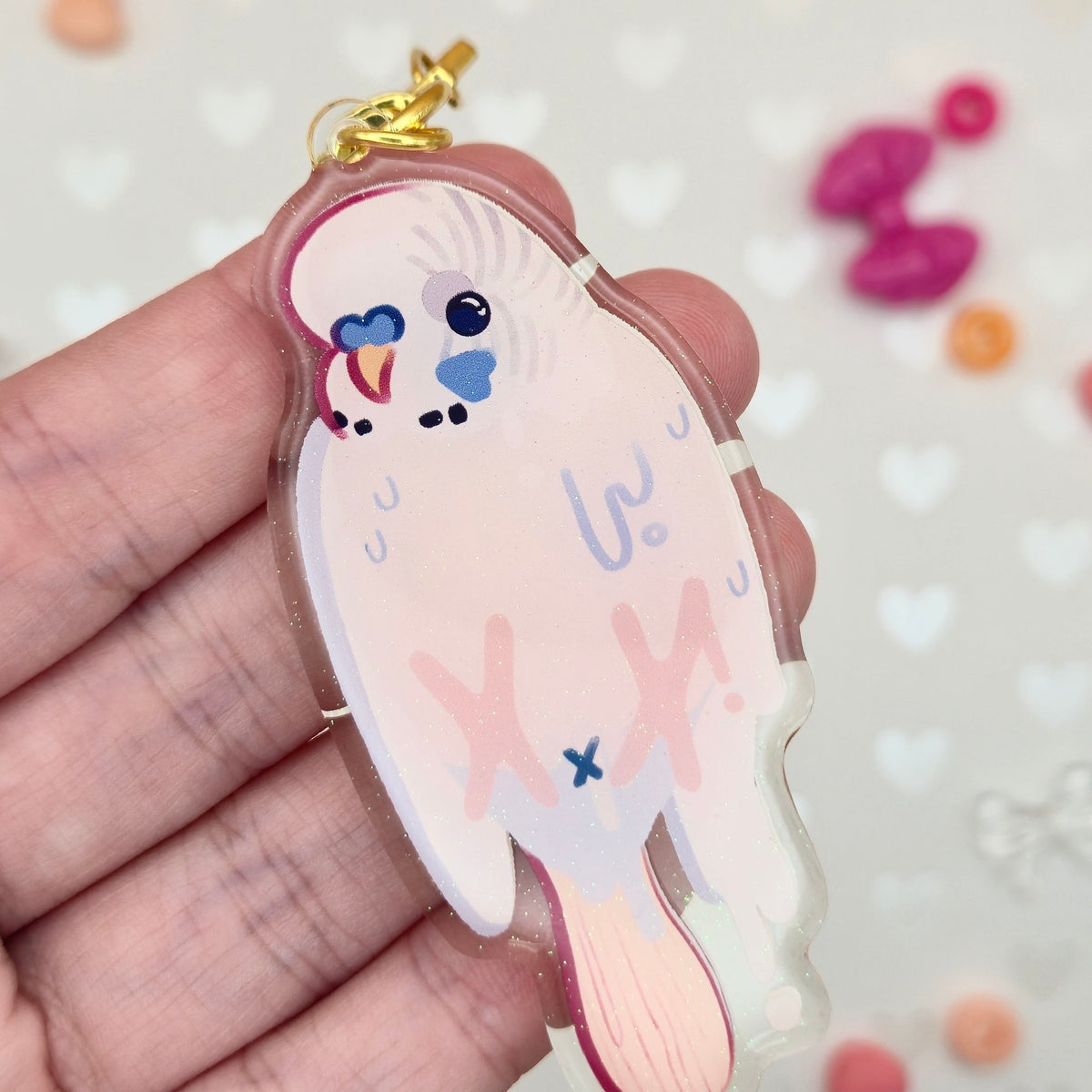 Parrot Popsicle Keychains