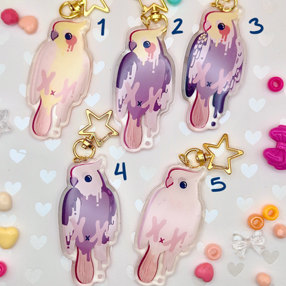 Parrot Popsicle Keychains