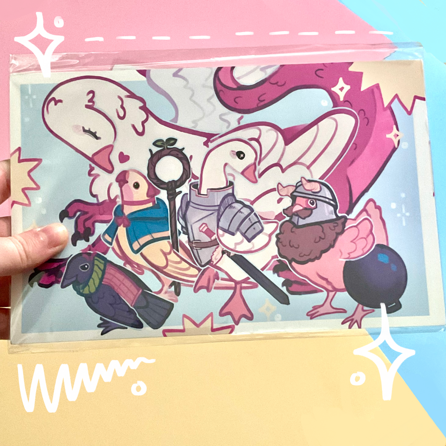 Dungeon Birdies Print
