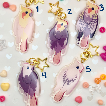 Parrot Popsicle Keychains