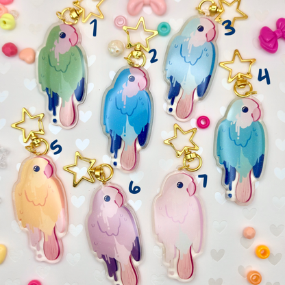 Parrot Popsicle Keychains