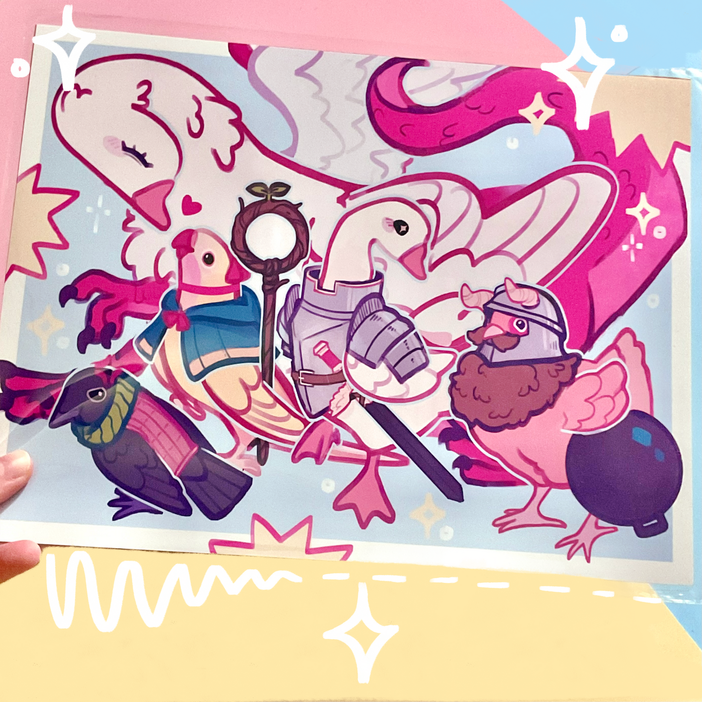 Dungeon Birdies Print