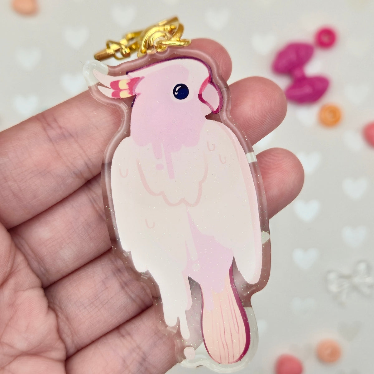 Parrot Popsicle Keychains