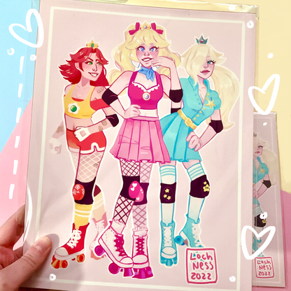Skate Princesses Print