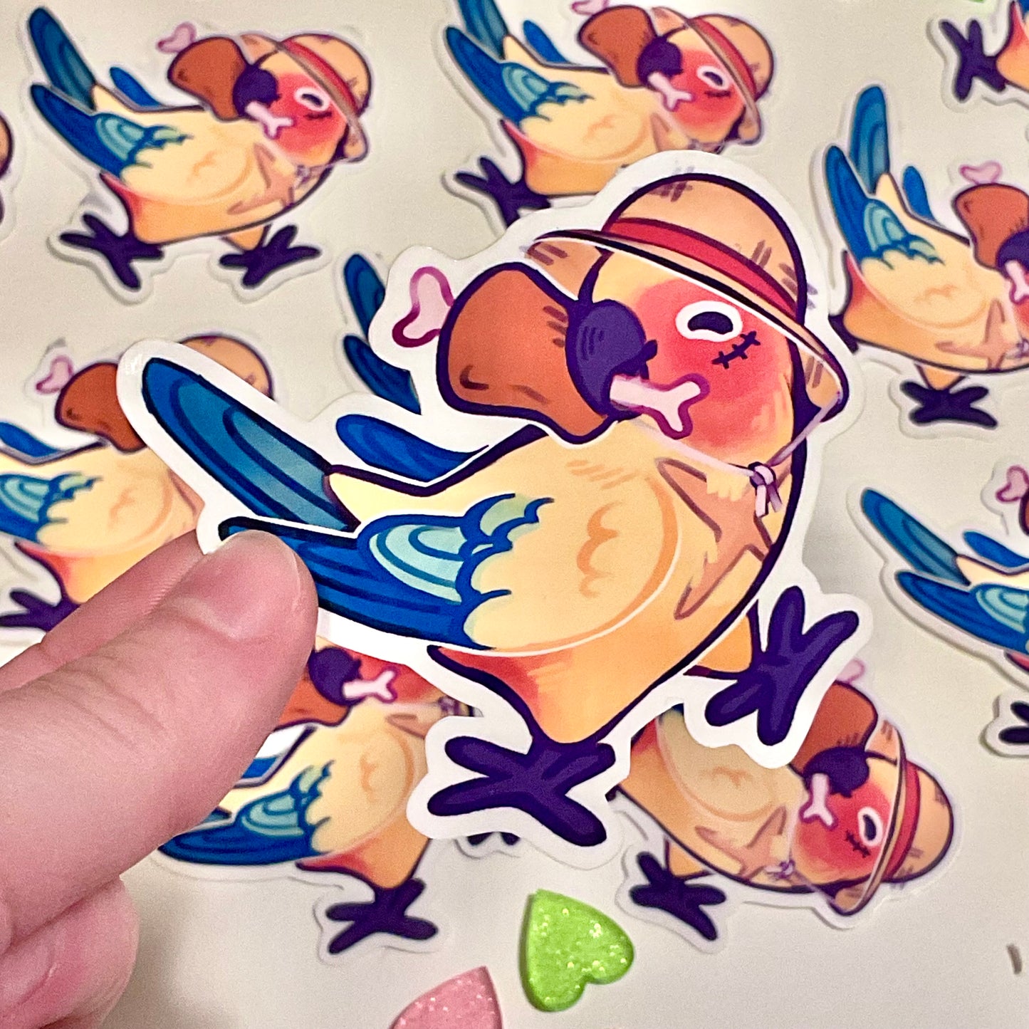 One Piece Bird Stickers