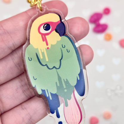 Parrot Popsicle Keychains
