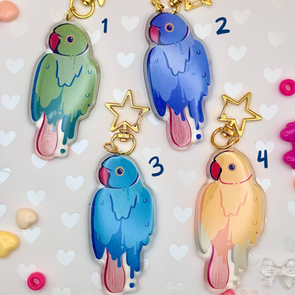 Parrot Popsicle Keychains