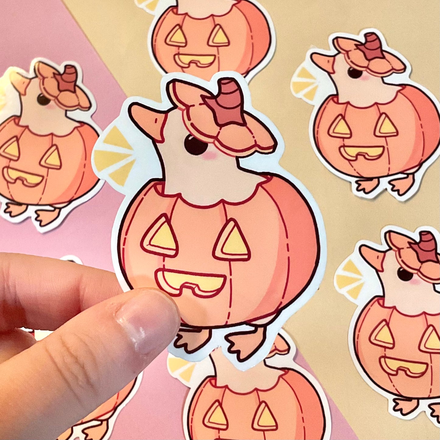 Pumpkin Duck Sticker