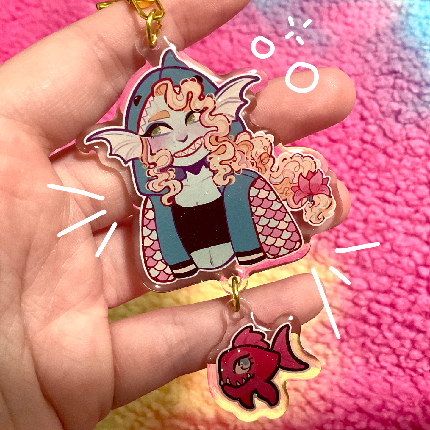 Monster Girls Glitter Charms