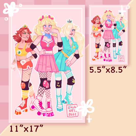 Skate Princesses Print