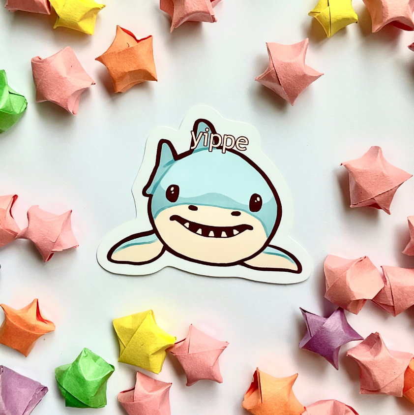 Yippe Shark Sticker